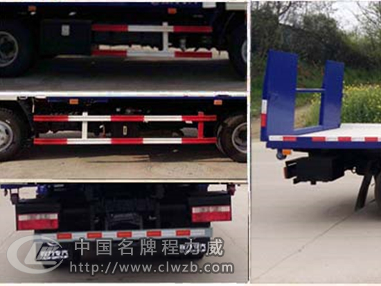 東風小凱普特藍牌平板清障車